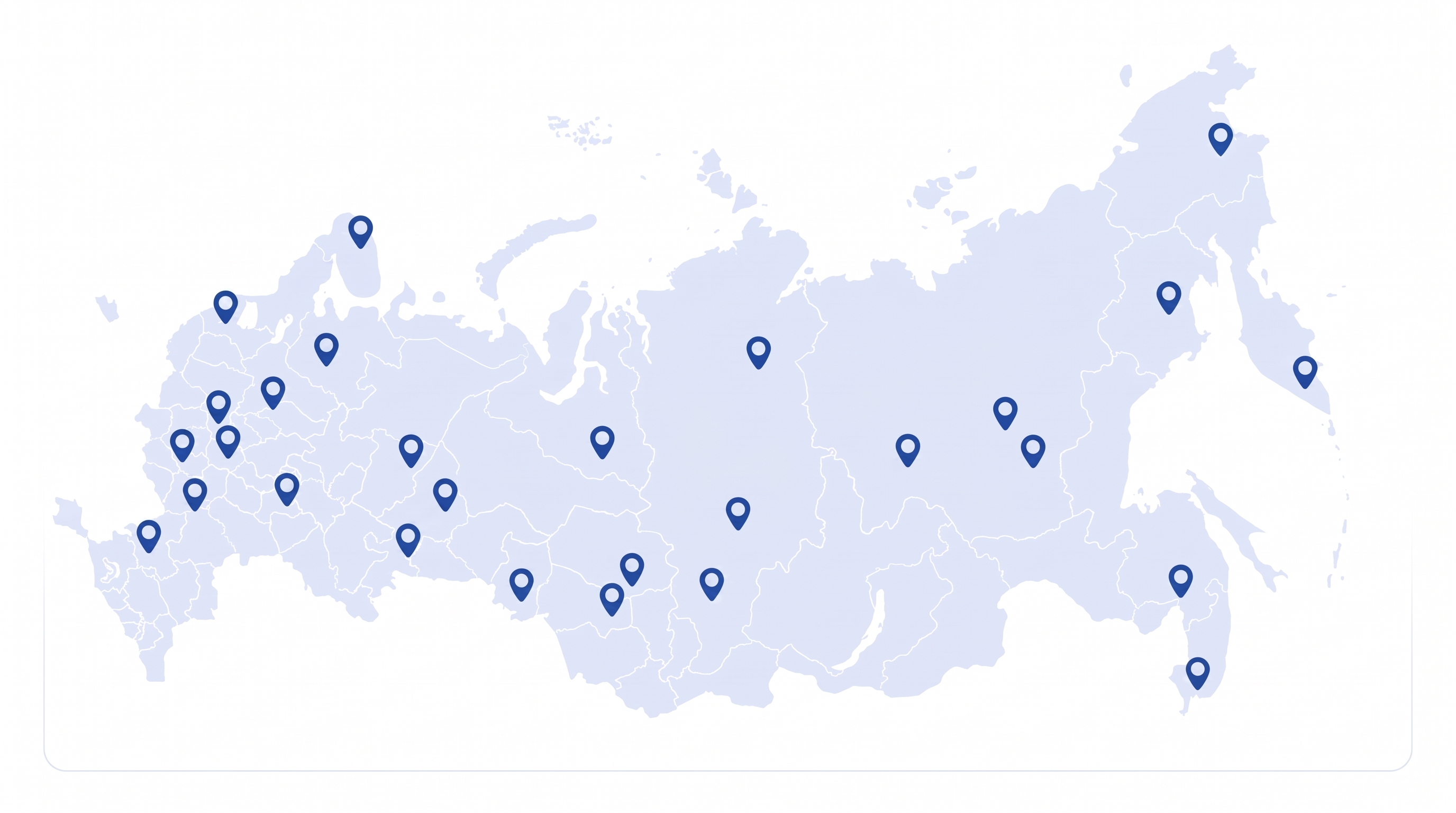 Карта доставки по России и странам СНГ
